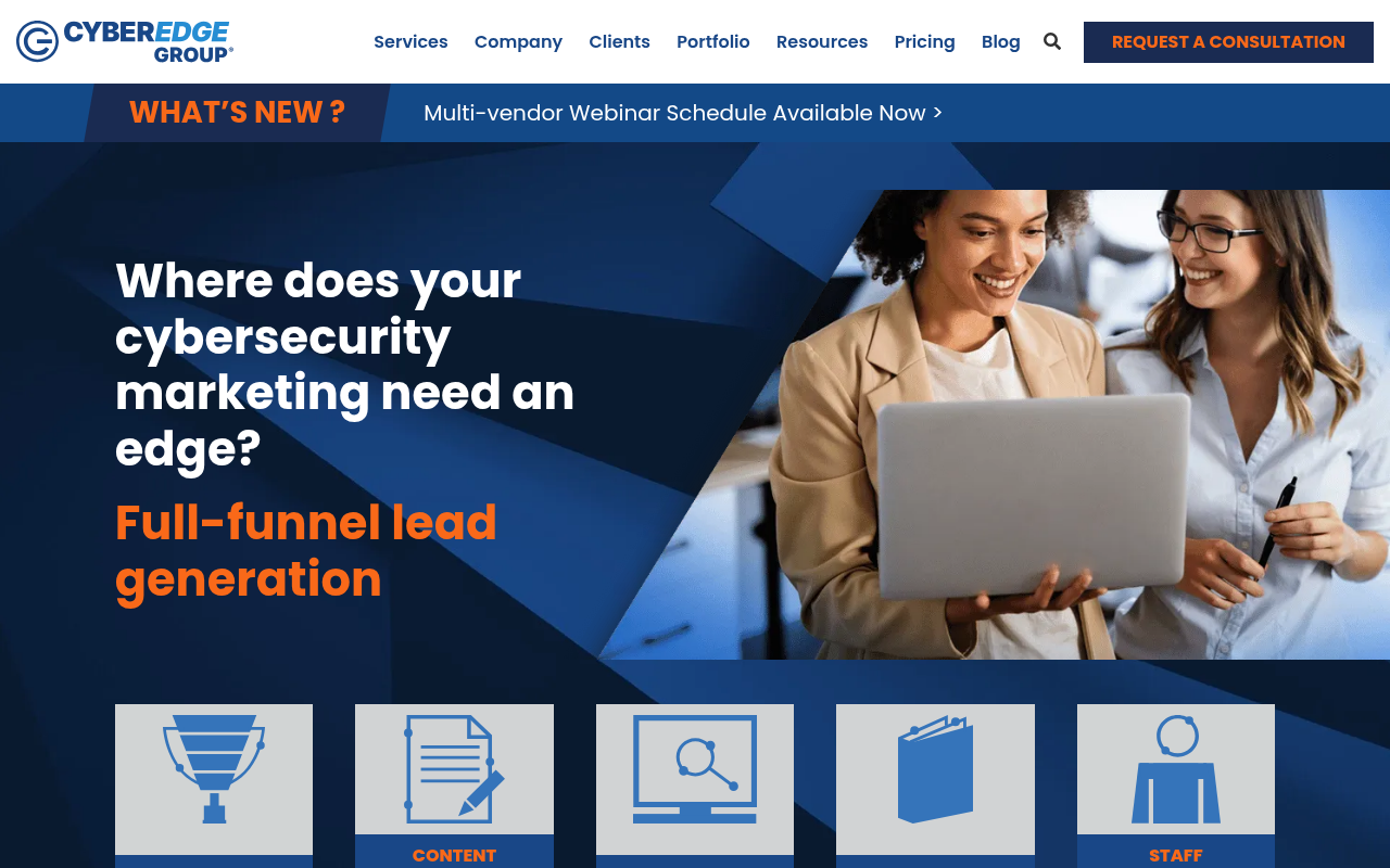 CyberEdge Group website screenshot