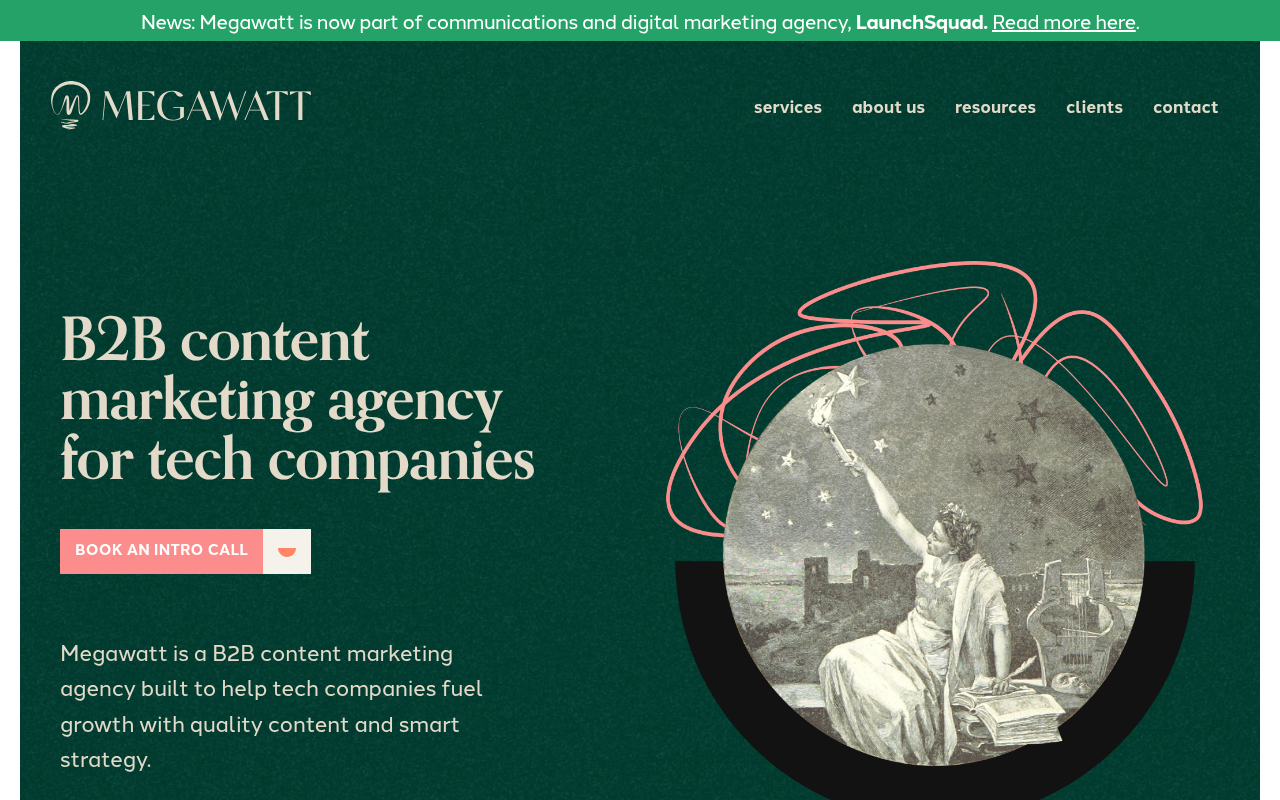 Megawatt website screenshot